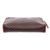 Image 4 : Celine Vintage Monogram Brown Coated Canvas Leather Pouch Bag