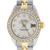 Image 1 : Rolex Ladies 2 Tone 14K Silver Diamond Datejust Wristwatch