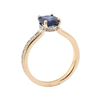 Image 4 : 1.86 ctw Sapphire and Diamond Ring - 18KT Rose Gold