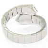 Image 5 : 18kt White Gold 0.30 ctw Diamond Flexible Bar Link Wrap Ring