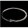 Image 2 : 1.00 ctw Diamond Bangle Bracelet - 14KT White Gold