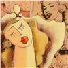 Image 2 : Oz El Hai, "Homage to Marilyn Monroe (v7)" Original Mixed Media Painting on Board; Hand Signed; Cert