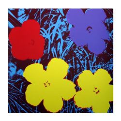 Andy Warhol  Flowers 11.71  Silk Screen Print from Sunday B Morning.