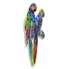 Image 2 : Patricia Govezensky- Original Painting on Laser Cut Steel "Two Parrots V"