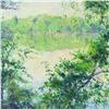 Image 2 : Charles Knecht, "Hazy Afternoon II" Original Oil Painting on Canvas, Hand Signed with Letter of Auth