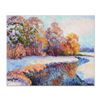 Image 1 : Alexander Antanenka, "Snowy Banks" Original Oil Painting on Canvas, Hand Signed with Certificate of 