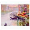 Image 1 : Marilyn Simandle, "Canal at Dusk" Limited Edition on Canvas, Numbered and Hand Signed with Letter of