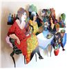 Image 7 : Patricia Govezensky- Original Painting on Cutout Steel "Tea Carnivale"