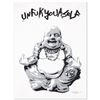 Image 1 : Padhia Avocado, "Gangsta Buddha" Limited Edition Silkscreen, Numbered and Hand Signed with Letter of