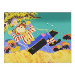 Paul Blaine Henrie (1932-1999), "Flying Machine" Original Oil Painting (48" x 36") on Canvas, Hand S