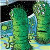 Image 2 : Bizarro! "Bill Gates Aliens" Numbered Limited Edition Hand Signed by creator Dan Piraro; Letter of A