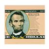 Image 1 : Steve Kaufman (1960-2010), "Portrait of an Achiever Abe Lincoln" Limited Edition Silkscreen on Canva