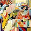 Image 2 : Isaac Maimon, "Taking Time Out" Original Acrylic Painting, Hand Signed with Certificate of Authentic