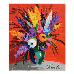 Lena Tants, Original Acrylic Painting on Canvas, Hand Signed with Letter of Authenticity.