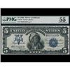 Image 1 : 1899 $5 Chief Silver Certificate PMG 55