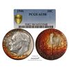 Image 1 : 1946 Roosevelt Dime Coin PCGS AU58 Amazing Toning