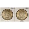 Image 1 : Lot of (2) 1889 $1 Morgan Silver Dollar Coins