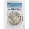 Image 1 : 1886 $1 Morgan Silver Dollar Coin PCGS MS64