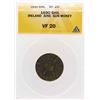 Image 1 : 1690 Ireland June Gun Money Shilling Coin ANACS VF20