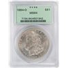 Image 1 : 1884-O $1 Morgan Silver Dollar Coin PCGS MS64 Old Green Holder