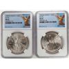 Image 1 : 1983-1984Mo Mexico 1 Onza Libertad Silver Coins NGC MS65