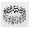 Image 1 : 18KT White Gold 4.79ctw Diamond Ring