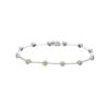 Image 1 : 14KT White Gold 1.72ctw Yellow Sapphire and Diamond Bracelet