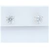 Image 1 : 14KT White Gold 2.18ctw Leo Diamond Earrings