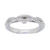 Image 1 : 18KT White Gold 0.37ctw Diamond Ring