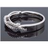Image 4 : 18KT White Gold 0.37ctw Diamond Ring