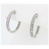Image 2 : 14KT White Gold 0.35ctw Diamond Earrings