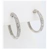 Image 3 : 14KT White Gold 0.35ctw Diamond Earrings