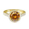 Image 1 : 14KT Yellow Gold 8.51ct Citrine and Diamond Ring