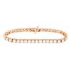 Image 1 : 18KT Rose Gold 10.00ctw Diamond Tennis Bracelet