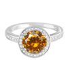 Image 1 : 14KT White Gold 4.91ct Citrine and Diamond Ring
