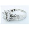 Image 4 : 14KT White Gold 1.40ctw Diamond Ring