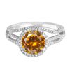 Image 1 : 14KT White Gold 4.91ct Citrine and Diamond Ring