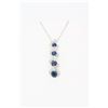 Image 1 : 14KT White Gold 0.25ctw Diamond Pendant with Chain