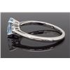 Image 5 : 14KT White Gold Aquamarine and Diamond Ring