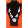 Image 1 : Sterling Silver 135ctw Druzy Necklace