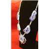 Image 2 : Sterling Silver 135ctw Druzy Necklace