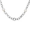 Image 2 : 18KT White Gold 35.10ctw Pearl and Diamond Necklace