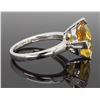Image 7 : 14KT White Gold Citrine and Diamond Ring