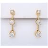 Image 1 : 14KT Yellow Gold 0.85ctw Diamond Earrings