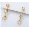 Image 3 : 14KT Yellow Gold 0.85ctw Diamond Earrings