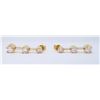 Image 4 : 14KT Yellow Gold 0.85ctw Diamond Earrings