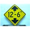 Image 1 : CAUTION BRIDGE HEIGHT ROAD SIGN