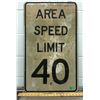 Image 1 : SPEED LIMIT ROAD SIGN