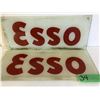 Image 1 : 2 X ESSO GLASS PUMP FACE