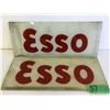Image 1 : 2 X ESSO GLASS PUMP FACE
